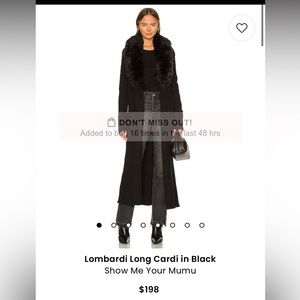 Cardigan with faux fur vest.